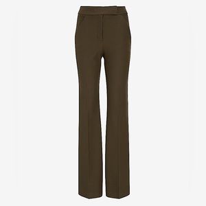 NWT Express Super High Waisted Flare Trouser Pant BLACK - 12